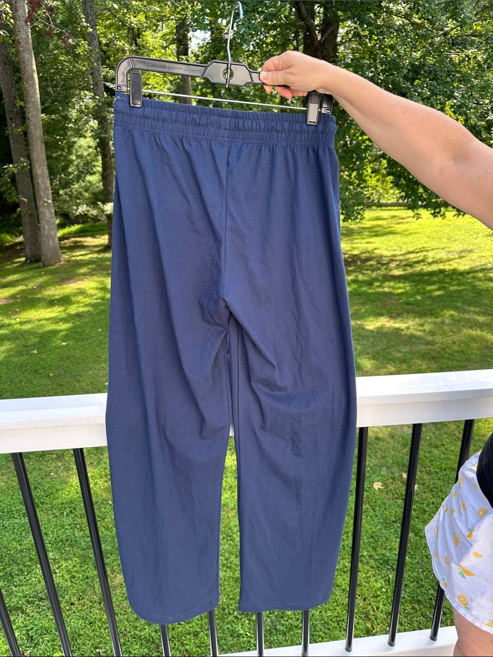 Pact Women’s Luxe Signature Wide Leg Pants Navy Blue Size Small NWT - Picture 8 of 10